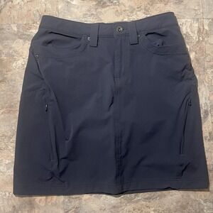 Duluth Trading Hiking Outdoor Skirt Womens Size 4 Blue Gray Water-Repellent
